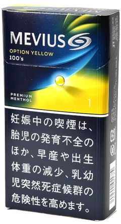 Mevius 优质薄荷醇选项黄一 100